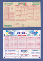 LOT DE 2 VIEUX TICKETS DE LOTO - Billetes De Lotería