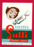 BUVARDS (Réf : BUV 033) TOFFÉES SUTTI Bonbons Exquis - Koek & Snoep