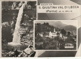 S GIUSTINA VAL DI LECCA VEDUTINE ANNO 1955 VIAGGIATA - Parma