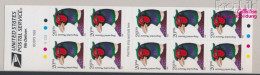 USA 2995Fb Folienblatt46 (kompl.Ausg.) Postfrisch 1998 Tiere - Ringfasan (10368236 - Unused Stamps