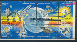 USA 1481-1488 Achterblock (kompl.Ausg.) Gestempelt 1981 Raumfahrt (10348601 - Gebruikt