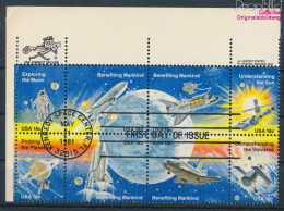 USA 1481-1488 Achterblock (kompl.Ausg.) Gestempelt 1981 Raumfahrt (10348603 - Used Stamps