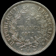 LaZooRo: France 5 Francs 1877 A VF / XF - Silver - 5 Francs