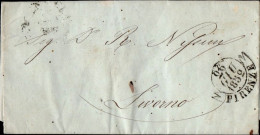 626 - LETTERA DA FIRENZE A LIVORNO 1852 - ...-1850 Préphilatélie