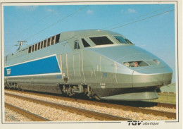 TGV 63 . Atlantique . En Ligne . Photo SNCF . Tirage JM Fabbro . Photo SNCF . - Treinen