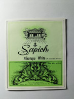 Etiquette SAPICH NIHOTUPU WHITE (A Demi-Sec White) HENDERSON NEW ZEALAND NOUVELLE ZELANDE AFRIQUE DU SUD - Autres & Non Classés
