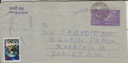 India Aerogram Stamps (good Cover 5) - Lettres & Documents