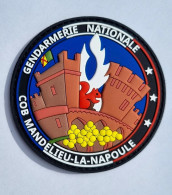 RONDACHE ECUSSON INSIGNE PVC 3D GENDARMERIE NATIONALE COB MANDELIEU LA NAPOULE - Polizei