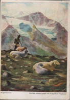 42780 - Bergeinsamkeit - Mundgemalt - 1952 - Malerei & Gemälde