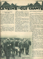 « La Veine Qui Chante » RUSCART, P.. CHAPITRE II Du Reportage Dans « BONJOUR » Hebdomadaire Illustrée N° 20 (07/11/1937) - Belgique