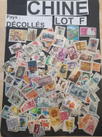 中国 CHINE VRAC 20 G LOT F , DECOLLES, ANCIENS + MODERNES, GRANDS  中国中国散装 20 克 独立，古代 + 现代，大号 OFF PAPER LARGE - Mezclas (max 999 Sellos)