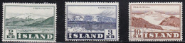 IS061D – ISLANDE – ICELAND – 1957 – LANDSCAPES – Y&T # 274/6 USED - Oblitérés