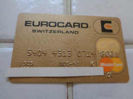 Switzerland Bank Card - Carte Di Credito (scadenza Min. 10 Anni)