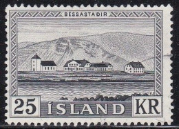 IS061E – ISLANDE – ICELAND – 1957 – PRESIDENTIAL RESIDENCE – Y&T # 277 USED 6 € - Gebruikt