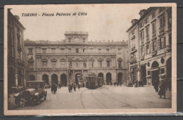 Torino - Piazza Palazzo Di Città - Pubblicità Maina    (c533) - Lugares Y Plazas
