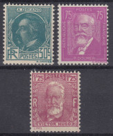 TIMBRE FRANCE 1933 - SERIE CELEBRITES N° 291/293 NEUFS * GOMME AVEC CHARNIERE - Unused Stamps