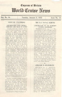 Empress Of Britain Ship 5th January 1932 Old News Guide Ether Telephone - Altri & Non Classificati