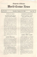 Empress Of Britain Ship 23rd January 1932 Old News Guide Spain War Revolt - Other & Unclassified