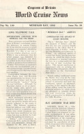 Empress Of Britain Ship Meridian Day 1932 Old News Guide Clock - Other & Unclassified