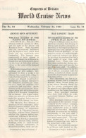 Empress Of Britain Ship 24th February 1932 Old News Guide Shanghai Fire - Other & Unclassified
