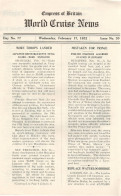 Empress Of Britain Ship 17th February 1932 Old News Guide Japan Army - Sonstige & Ohne Zuordnung