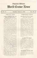 Empress Of Britain Ship 2nd January 1932 Old News Guide New Years Eve - Other & Unclassified