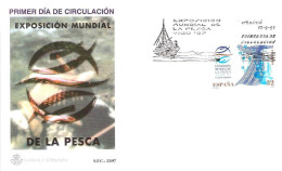 FDC Barcelona 1997.-  EXP MUNDIAL PESCA - FDC
