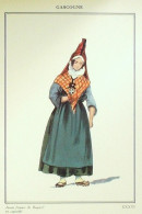 Costume Gascogne Bugard (65) Paysanne Signé Illustré Par P.A Leroux XXème - Berühmtheiten