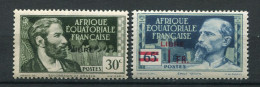 26405 A.E.F N°103, 140** Savorgnan De Brazza, Emile Gentil  Surchargés LIBRE   1940  TB - Neufs