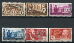 26403 A.E.F N°1, 33, 37/8, 43, 50**   1936-37  TB - Unused Stamps