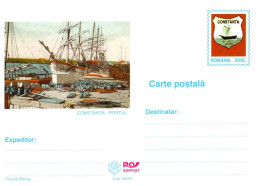 ROUMANIE 1997 ENTIER CARTE NEUF PEINTURE DU PORT DE CONSTANTA - Entiers Postaux