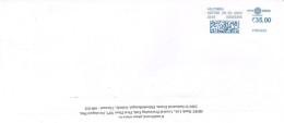 INDIA - 2024 - POSTAL FRANKING MACHINE COVER TO DUBAI.. - Storia Postale