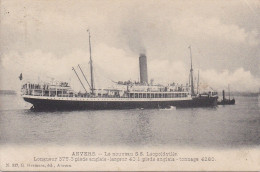 Anvers - Le Nouveau S.S. Léopoldville - N° 337 G. Hermans - Steamers