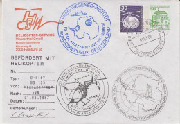 Germany 1987 Antarctic Flight From Polarstern To Georg Von Neumayer 1.03.1987 (GS156A) - Vuelos Polares