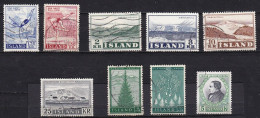 IS062B – ISLANDE – ICELAND – 1957 – FULL YEAR SET – Y&T # 272/280 USED 9,25 € - Used Stamps