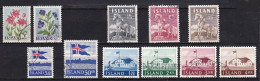 IS062C – ISLANDE – ICELAND – 1958 – FULL YEAR SET – Y&T # 281/91 USED 13,25 € - Gebraucht