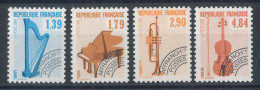 Préo N°202** à 205** Série Des Instruments De Musique (faciale 1,66€) - 1989-2008