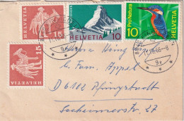 Ausland Brieflein  Einsiedeln - Pfungstadt        1966 - Covers & Documents