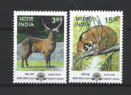 India 2000 Fauna Y.T. 1517+1519 ** - Unused Stamps