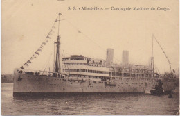 S.S. Albertville - Compagnie Maritime Du Congo - Steamers