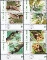 2022, Romania, Danube Day 2022, Animals, Birds, Dormice, Mammals, Otters, 2 Series Tête-bêche, MNH(**), LPMP 2375 - Nuovi