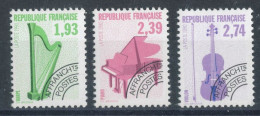 Préo N°210** à 212** Série Des Instruments De Musique (faciale 1,08€) - 1989-2008