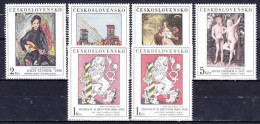 ** Tchécoslovaquie 1986 Mi 2889-93+2889 II (Yv 2701-5+2701a), (MNH)** - Nuovi