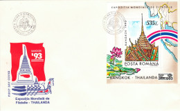 1993 - WORLD PHILATELIC EXHIBITION BANGKOK (THAILANDA) 1993,COVER FDC ROMANIA - FDC