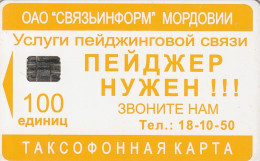 PHONE CARD RUSSIA Svyazinform + VolgaTelecom, Saransk, Mordovia (RUS79.4 - Rusland