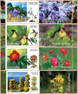 ROMANIA, 2020, Protected Flowers, Plants, 4 Stamps + Label, MNH (**); LPMP 2296 - Nuovi