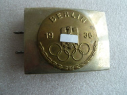 BOUCLE DE CEINTURON ALLEMANDE 1936 JEUX OLYMPIQUES BERLIN - Divise