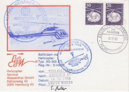 Germany 1986 Antarctic Flight From Polarstern To Drescher St. 18.10.1986 (GS158A) - Vuelos Polares