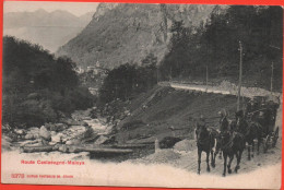 Route CASTASEGNA-MALOJA Postkutsche Bergell - Castasegna