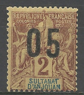 ANJOUAN N° 20A NEUF*  LEGERE TRACE DE CHARNIERE  / Hinge  / MH - Unused Stamps